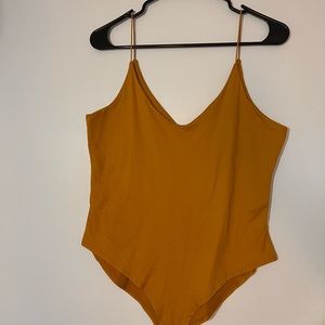 Glaze bodysuit. Large. Yellow